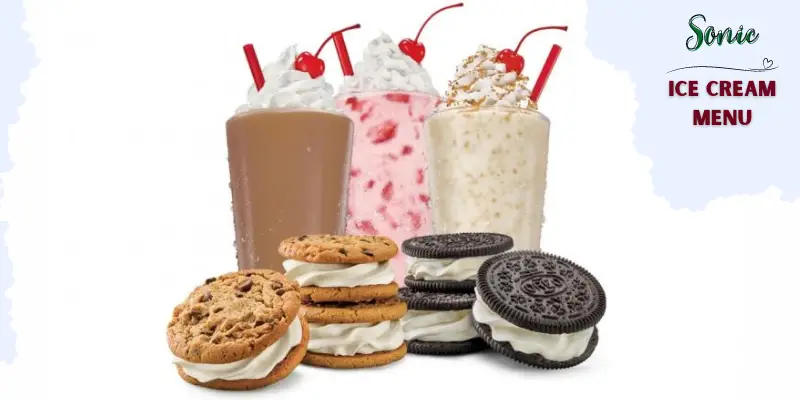 Sonic Ice Cream Menu