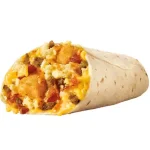Ultimate Meat and Cheese Breakfast Burrito: