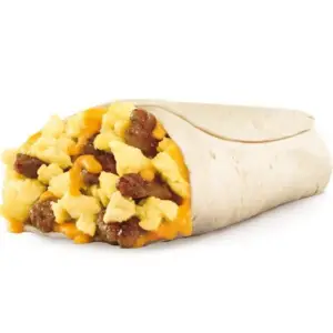 Jr. Sausage Egg and Cheese Breakfast Burrito: